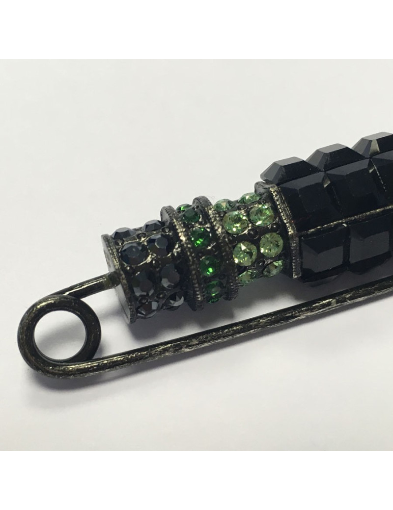 LANVIN multicolor rhinestones pin brooch