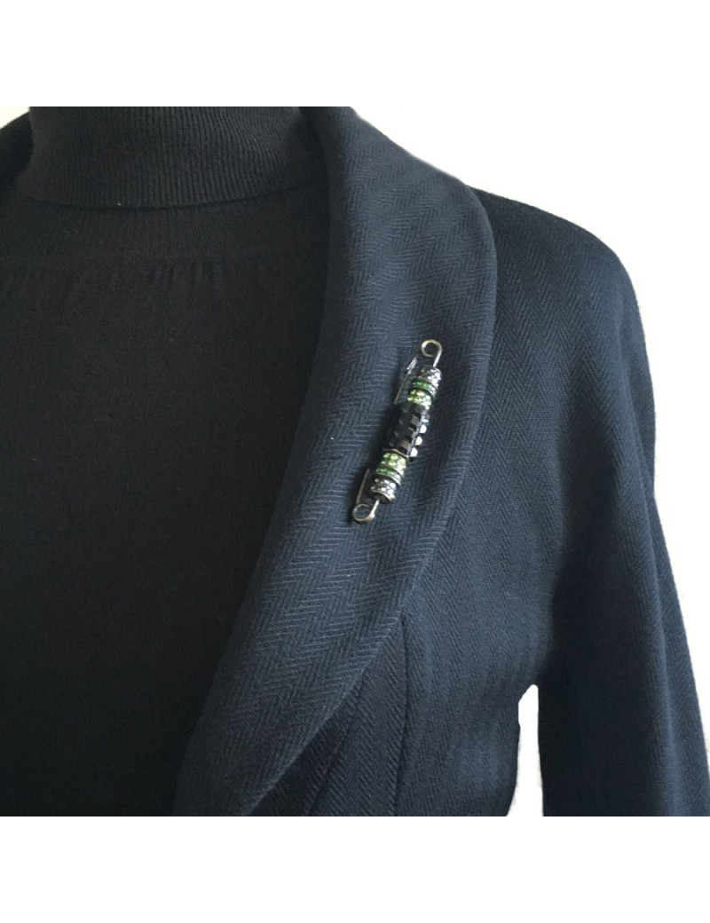 LANVIN multicolor rhinestones pin brooch