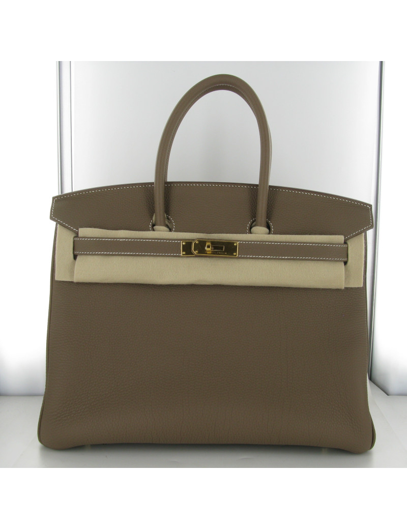 Birkin 35 togo étoupe or HERMES