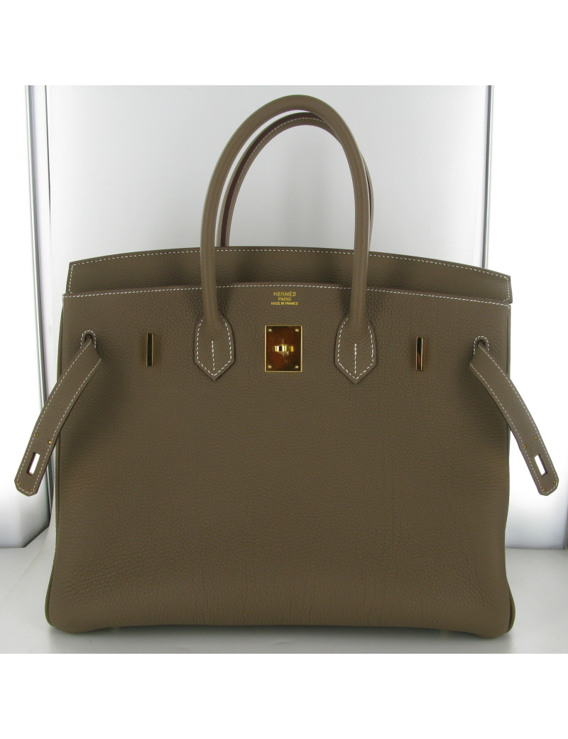 Birkin 35 togo étoupe or HERMES