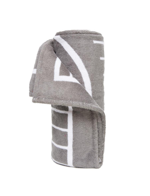 Serviette de plage CHANEL grise et blanche