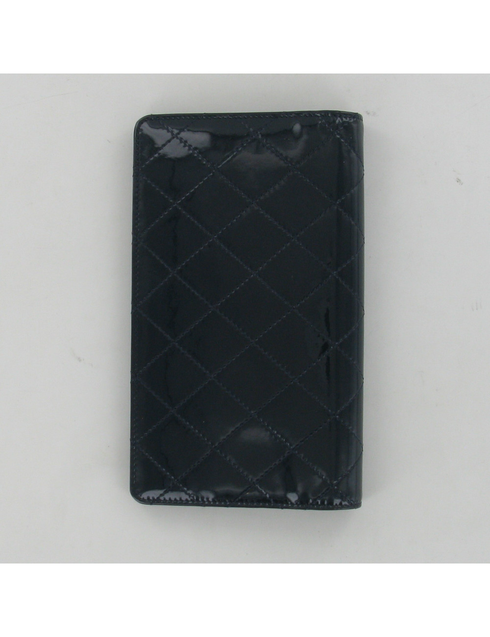 Portefeuille cuir verni vert CHANEL