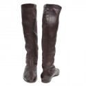 Boots CHANEL T 38.5 brown leather
