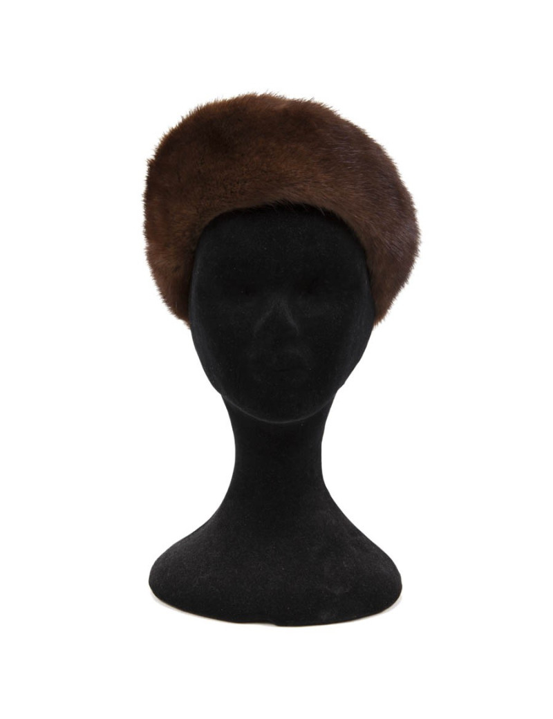 Brown mink Hat