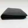Dark blue leather CHANEL wallet