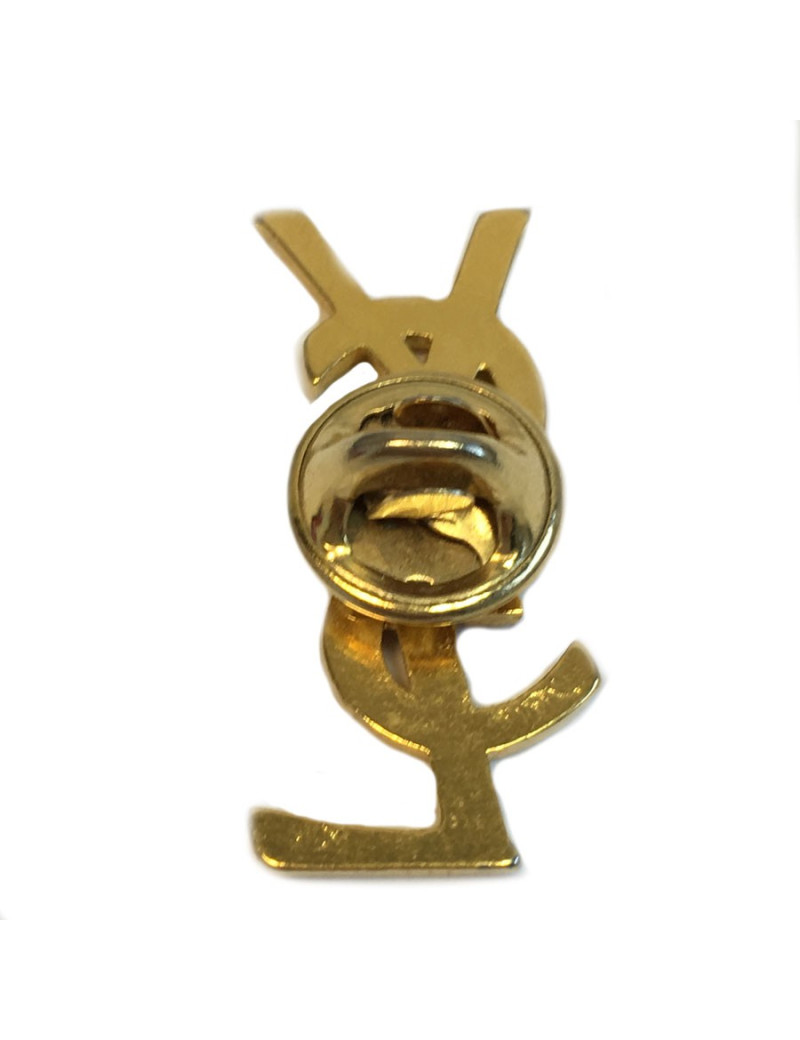 YSL YVES SAINT LAURENT gold metal pins