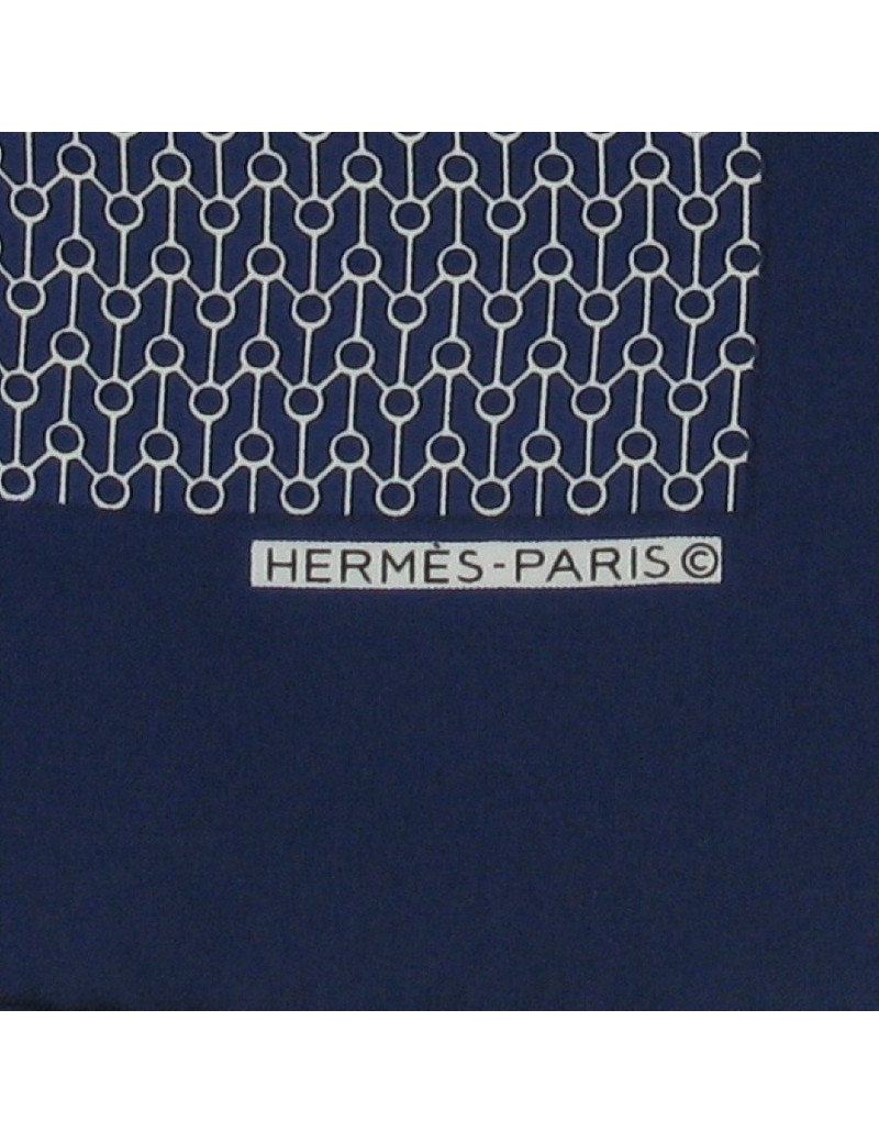 Pochette twill de soie HERMES