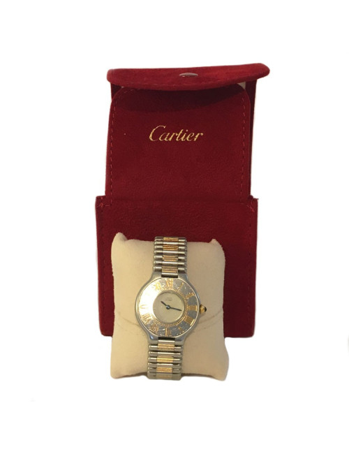 Montre CARTIER "Must 21" en or et acier vintage