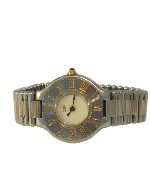 CARTIER "Must 21" watch in gold and steel vintage