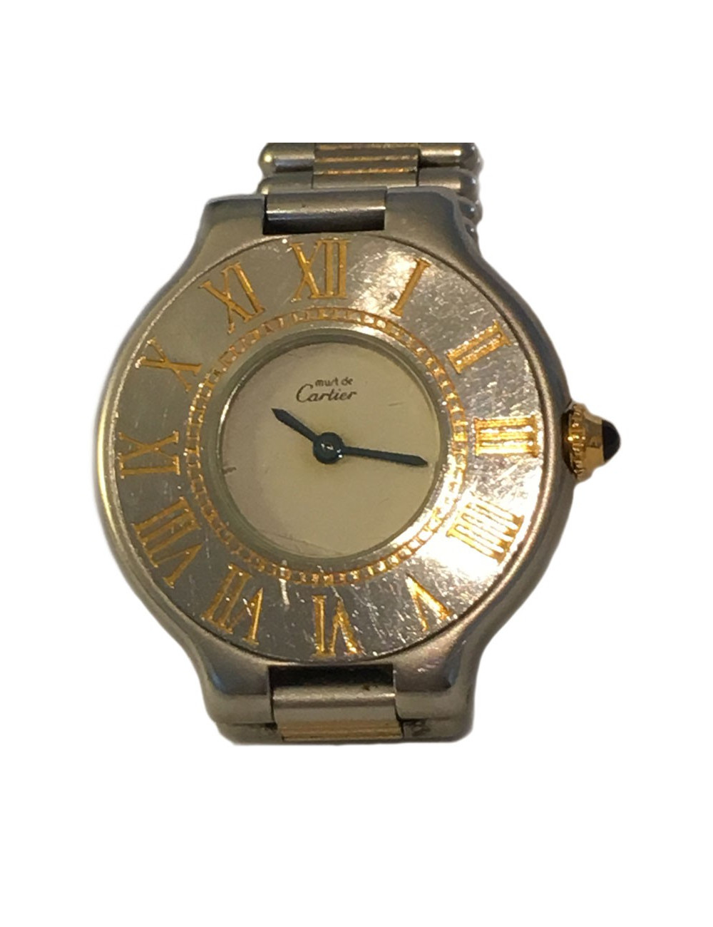 CARTIER "Must 21" watch in gold and steel vintage