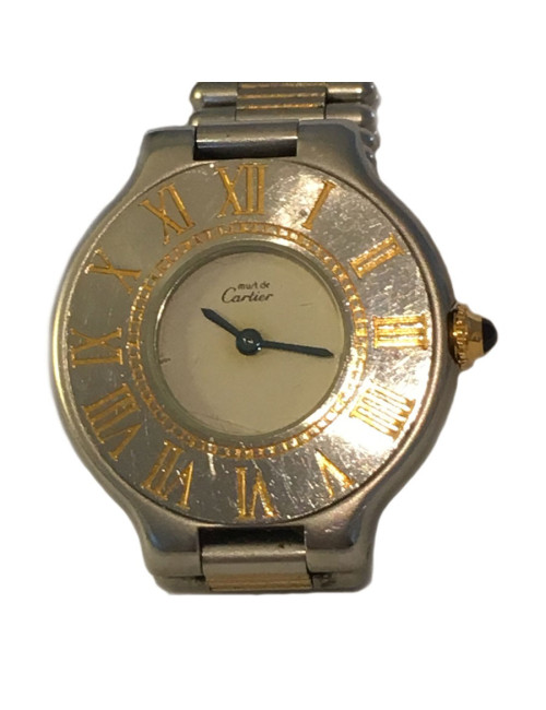 Montre CARTIER "Must 21" en or et acier vintage