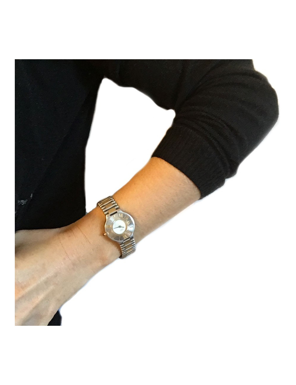 CARTIER "Must 21" watch in gold and steel vintage