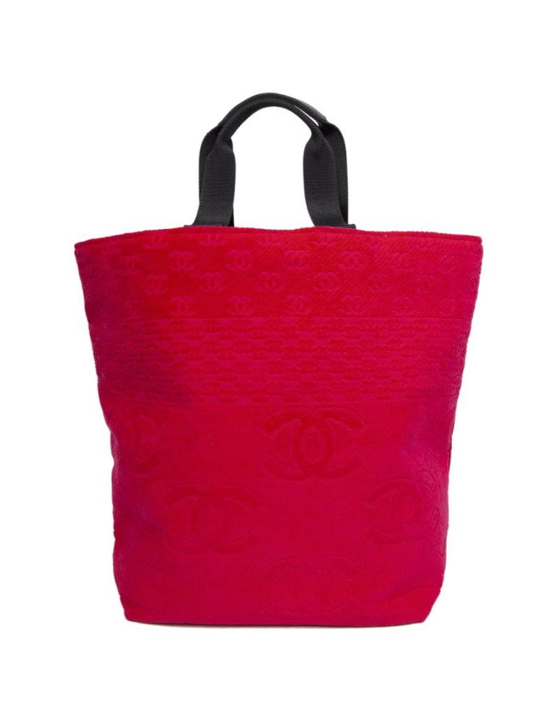 Sac de plage CHANEL et sa serviette éponge