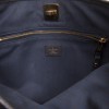 LOUIS VUITTON blue monogram embossed leather bag