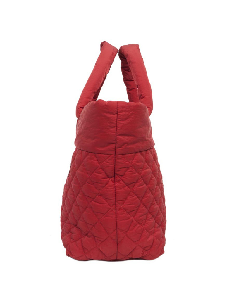 Sac Cocoon CHANEL en toile rouge GM