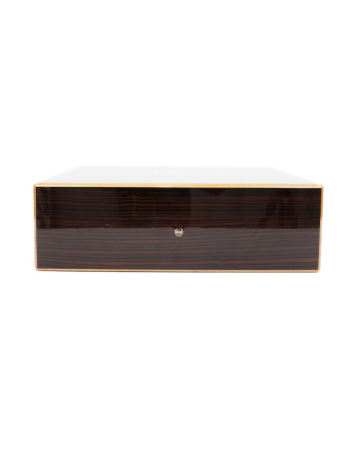 LOUIS VUITTON cigar case in mahogany finish wood ebony