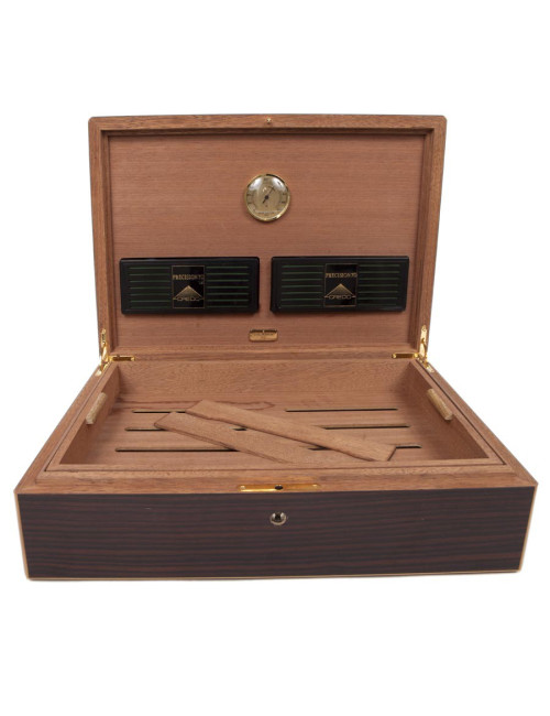 LOUIS VUITTON cigar case in mahogany finish wood ebony