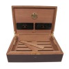 LOUIS VUITTON cigar case in mahogany finish wood ebony