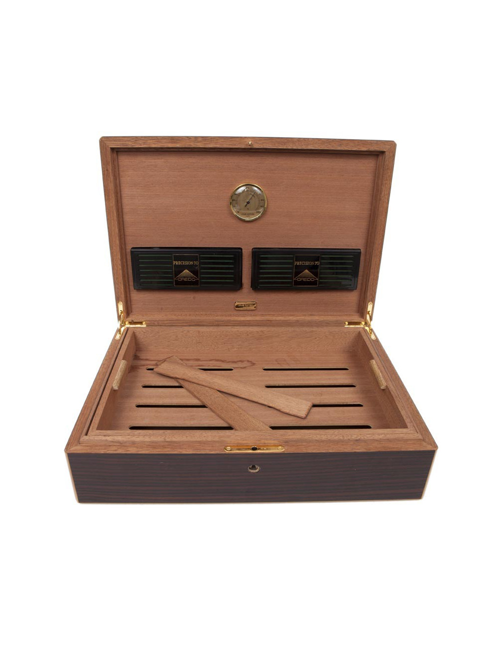 LOUIS VUITTON cigar case in mahogany finish wood ebony