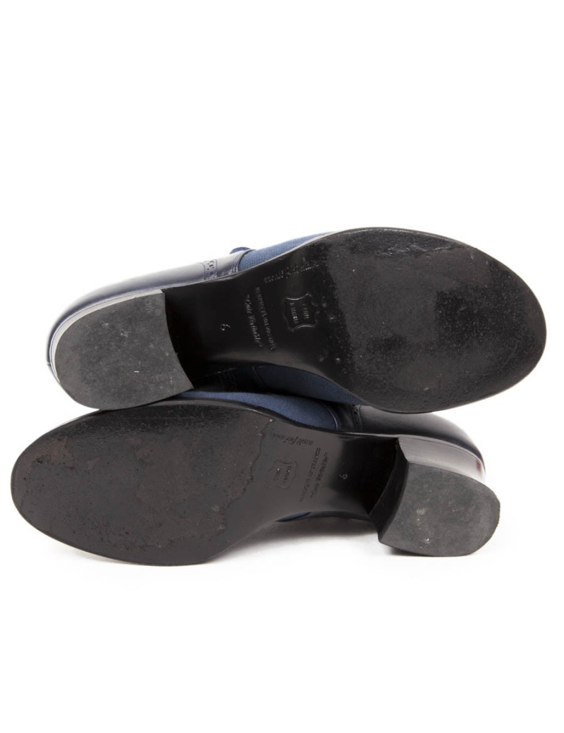 Moccasins ANATOMICA T 6 (t 37 EU) Navy blue leather and canvas