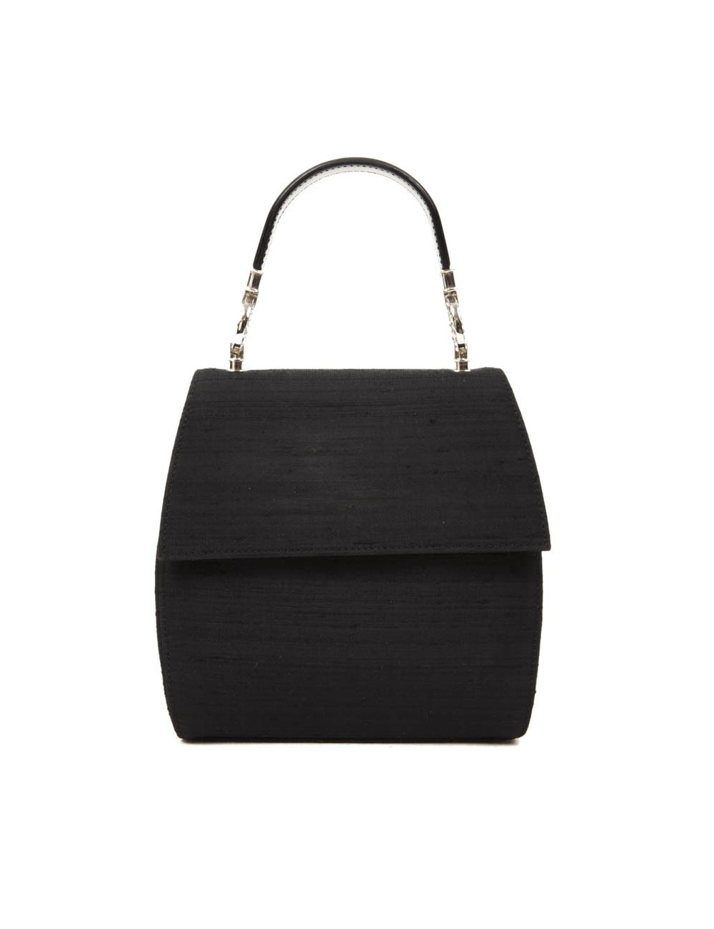 Sac du soir CHRISTIAN DIOR soie sauvage noir