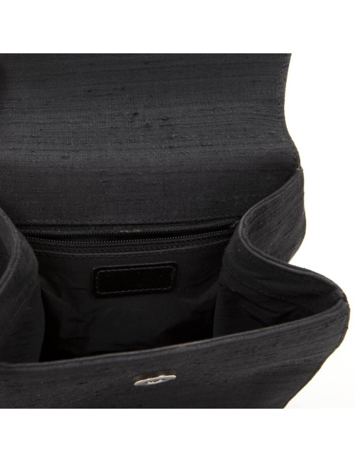 Evening bag CHRISTIAN DIOR silk black