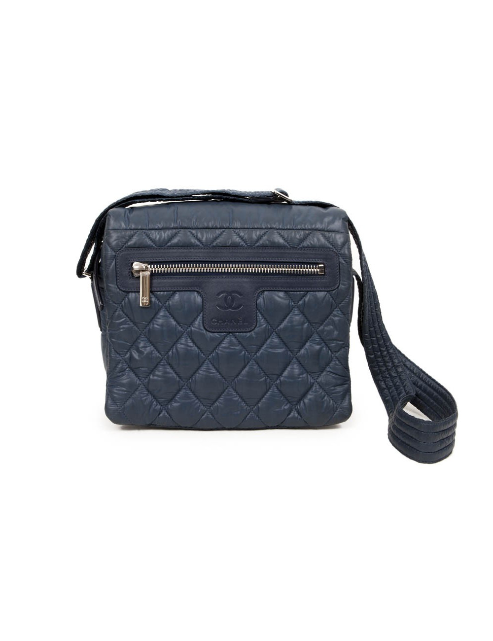 Sac coco cocoon CHANEL à rabat  bleu