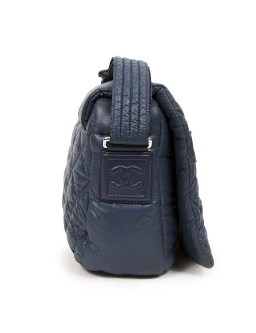 Coco CHANEL cocoon at Blue flap bag