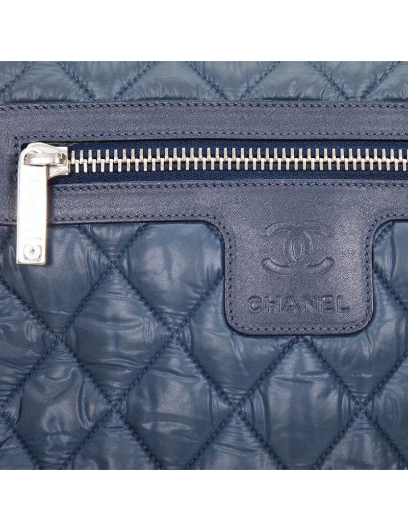 Coco CHANEL cocoon at Blue flap bag
