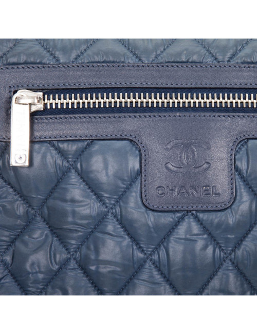 Sac coco cocoon CHANEL à rabat  bleu
