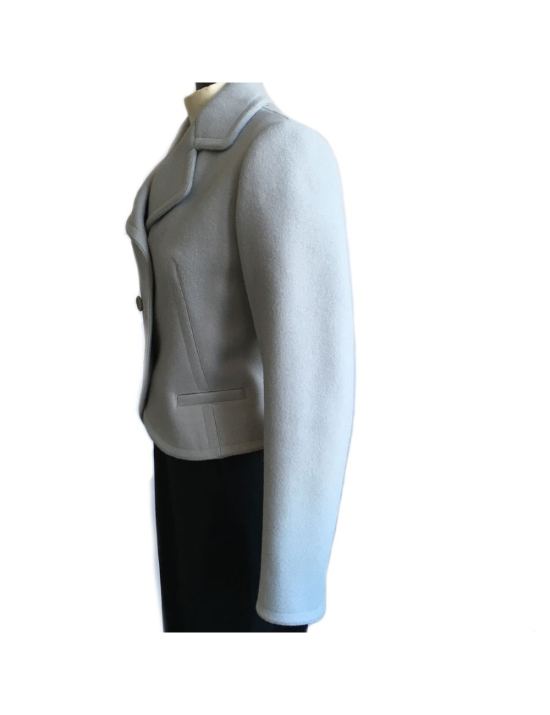 Veste Alaïa en laine grise T40