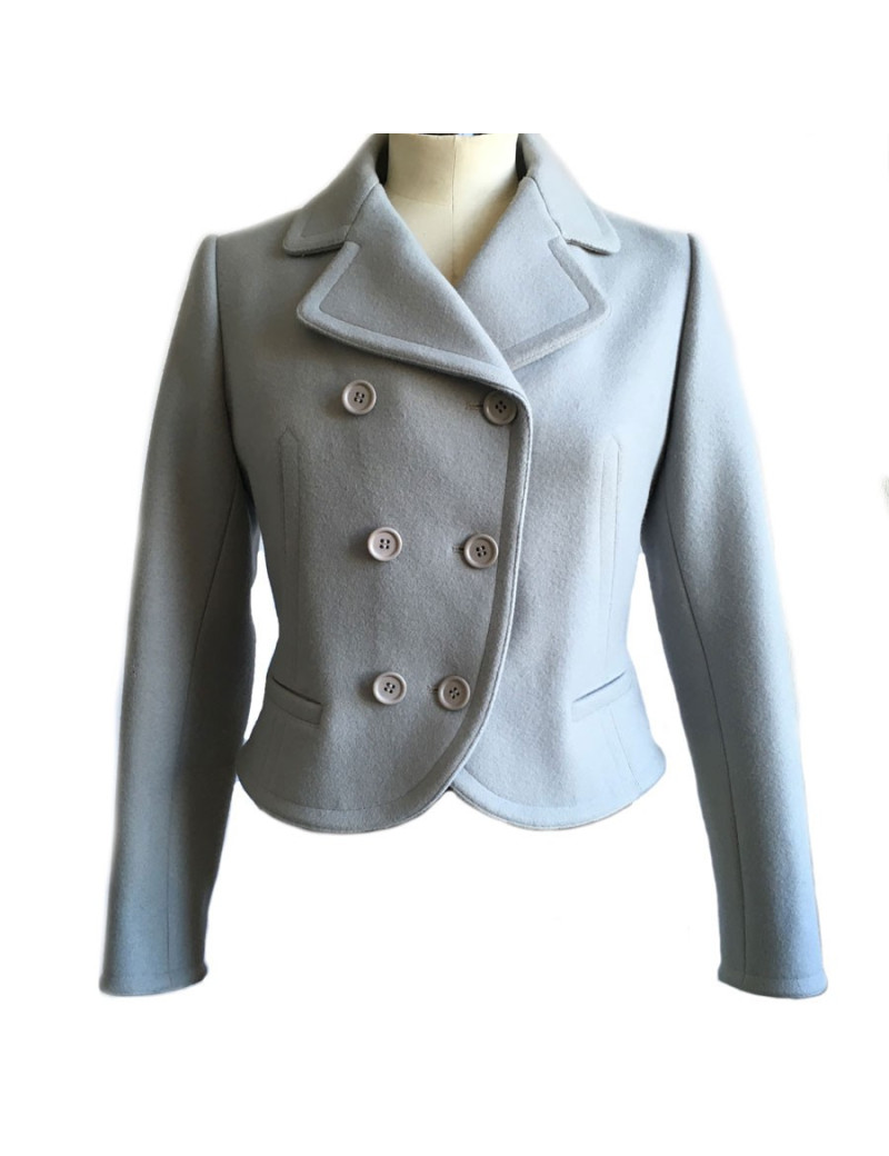 Veste Alaïa en laine grise T40