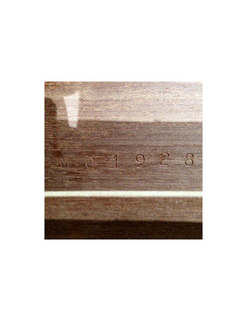 LOUIS VUITTON cigar case in mahogany finish wood ebony