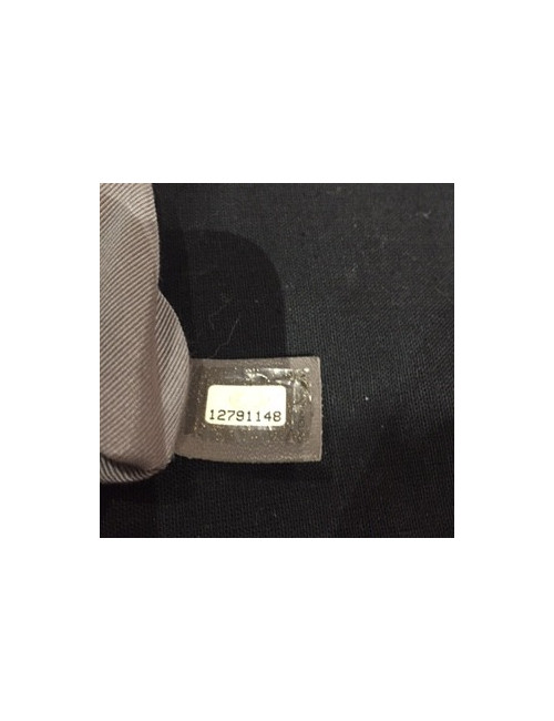 Grand sac shopping CHANEL veau grainé blanc