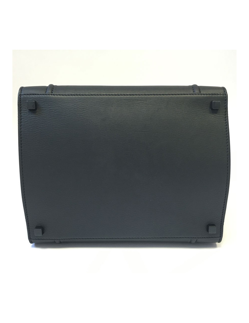 Sac CELINE "Phantom" en cuir noir mat