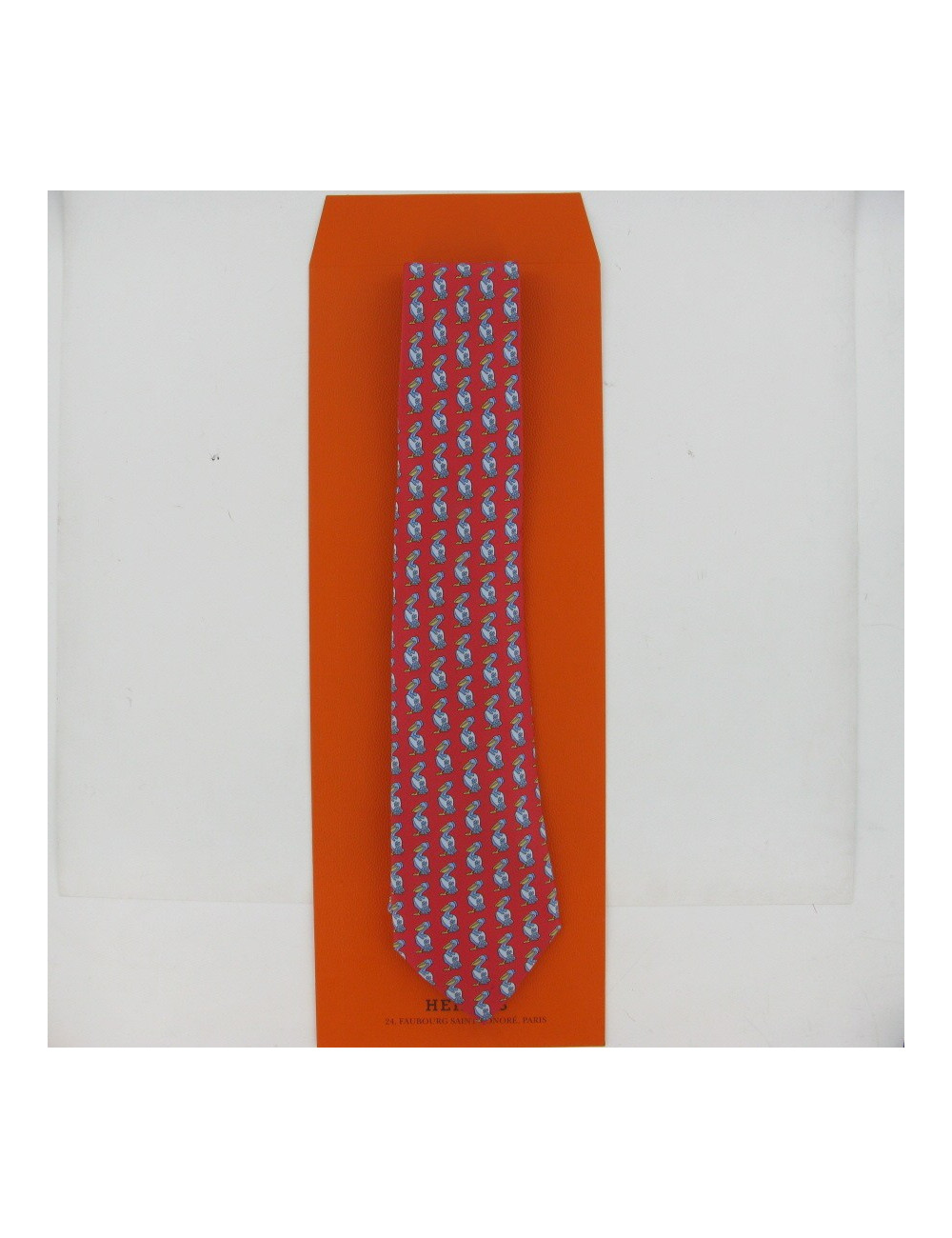 Cravate "oiseaux" HERMES