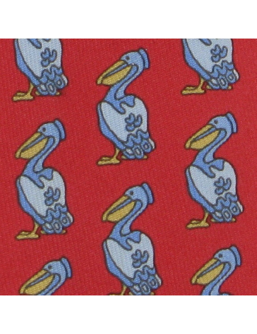 Cravate "oiseaux" HERMES