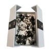 Sautoir CHANEL perles noires, blanches et grises