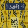 Cravate "Girafes" en soie HERMES