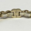 CHANEL bracelet leather interlaced gold metal