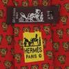 Cravate soie rouge HERMES
