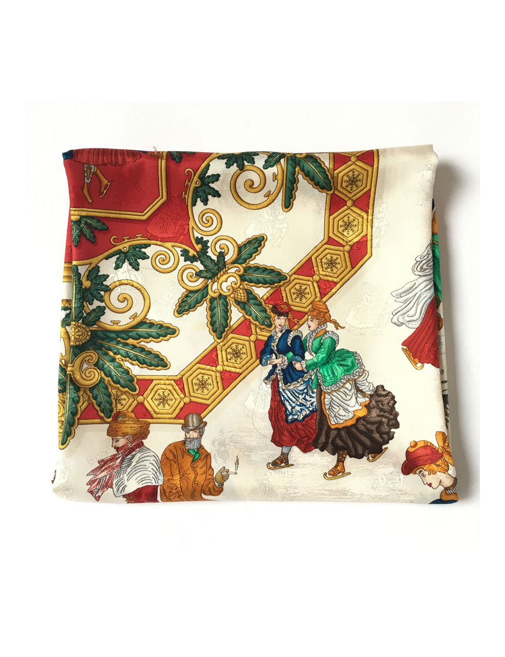 Square "Joys of winter" HERMES silk