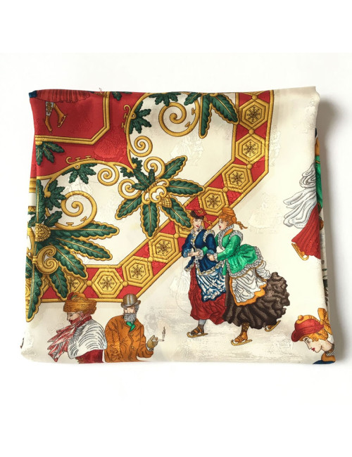 Square "Joys of winter" HERMES silk