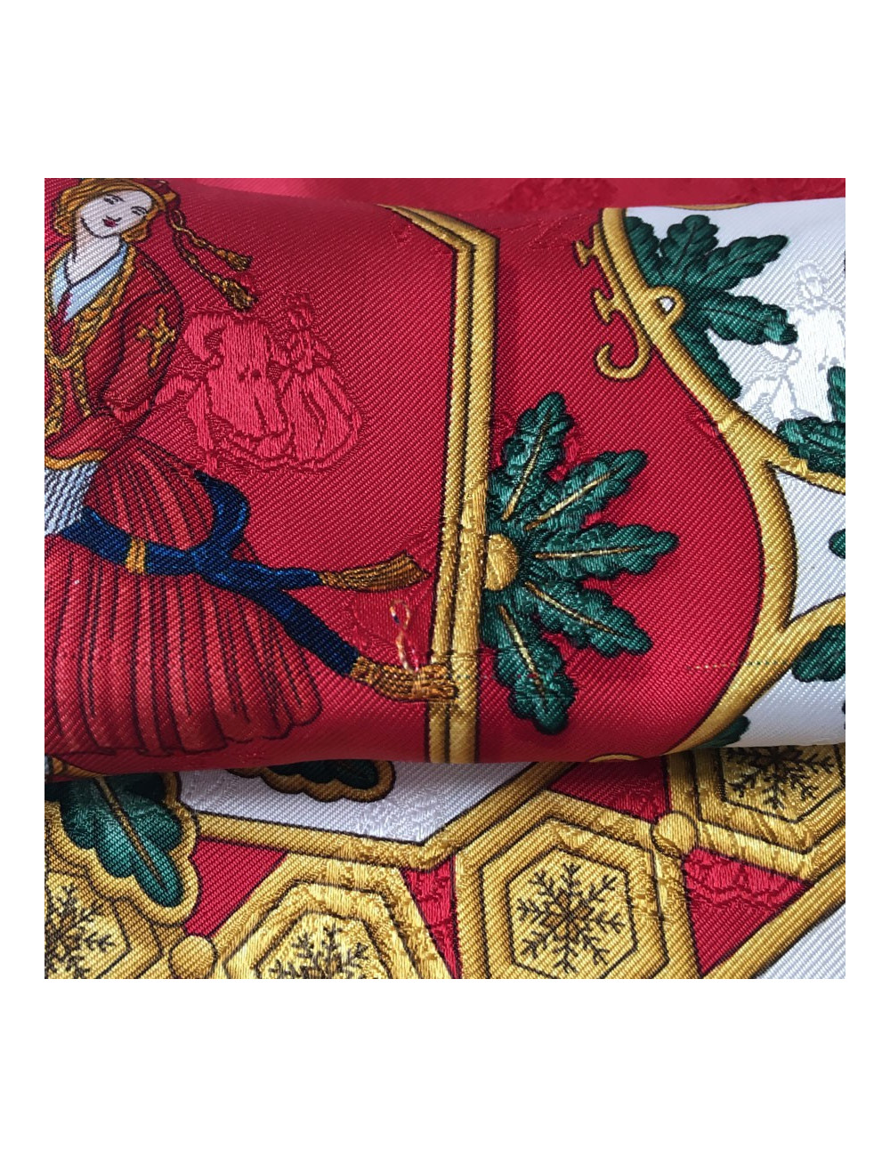 Square "Joys of winter" HERMES silk