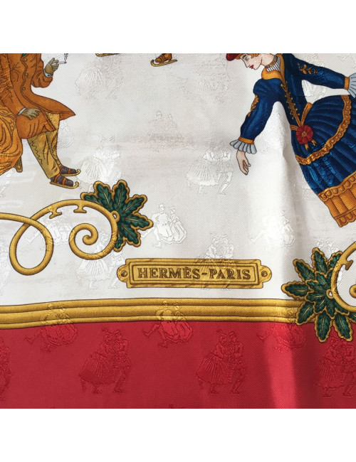 Square "Joys of winter" HERMES silk