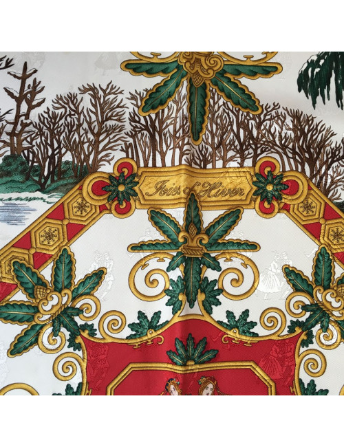 Square "Joys of winter" HERMES silk