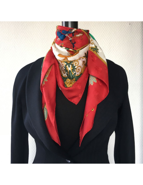 Square "Joys of winter" HERMES silk