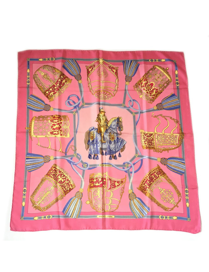 Hermès "The Nosebands" in pink silk