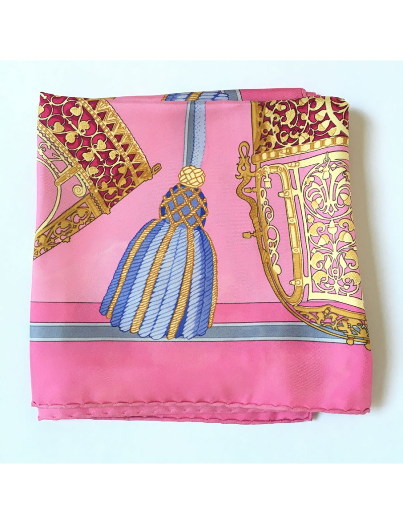 Hermès "The Nosebands" in pink silk