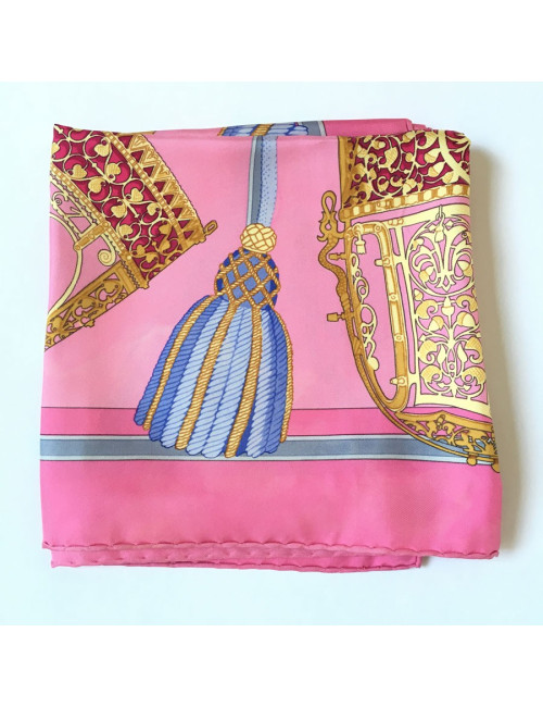 Hermès "The Nosebands" in pink silk